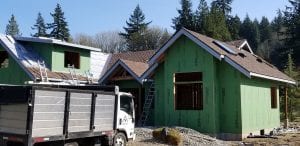 Getting roofing! It's always such a relief when these guys take over. With the snows and torrential rains of January, it will be so great to dry this house out a bit