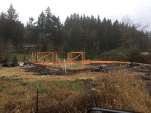First wall up!