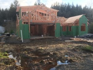 Starting the roof sheathing